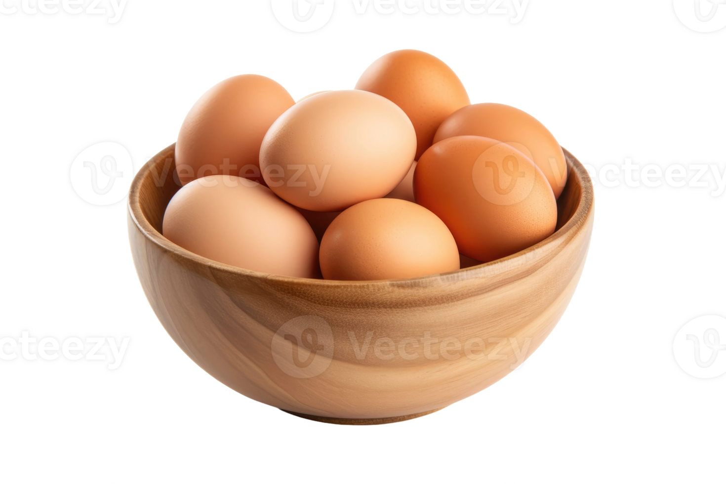AI generated Bowl of Eggs. A bowl filled with fresh eggs. png