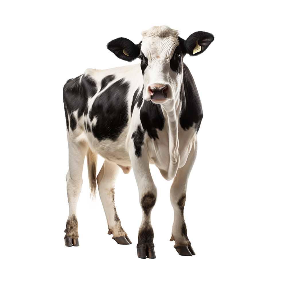 ai généré vache png isolé sur transparent Contexte