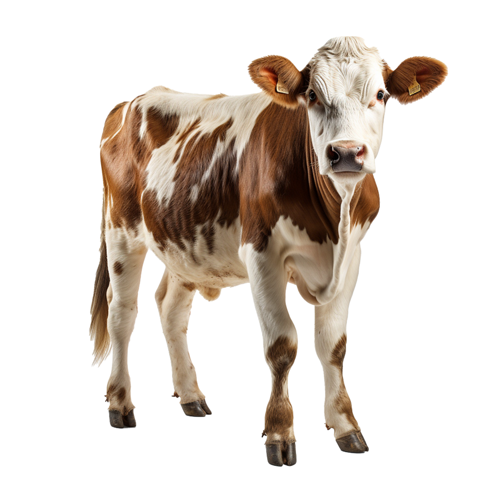 AI generated Cow png isolated on transparent background