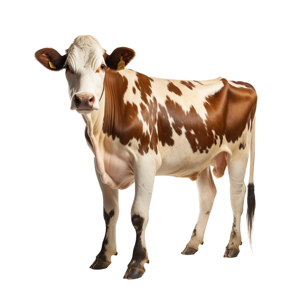 AI generated Cow png isolated on transparent background