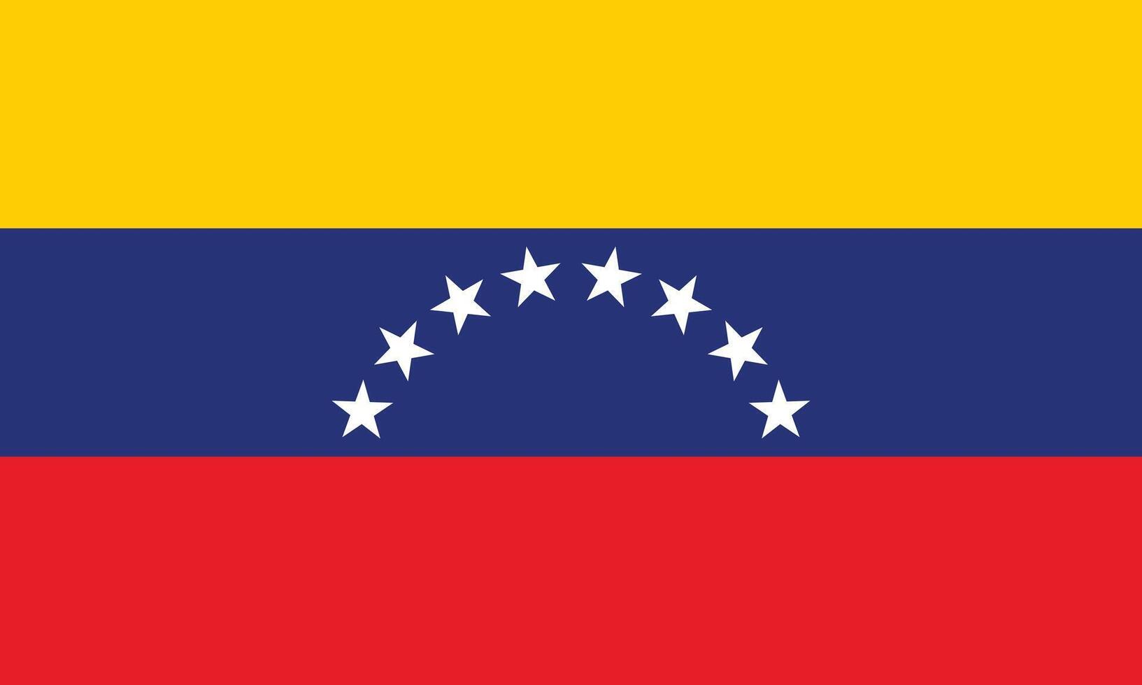 Flat Illustration of Venezuela flag. Venezuela national flag design. vector