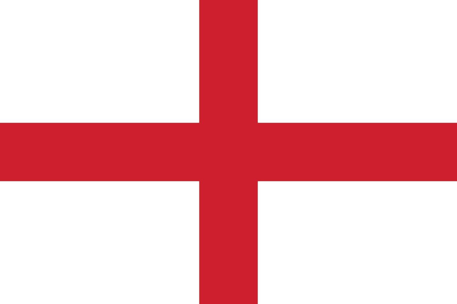 Flat Illustration of England national flag. England flag design. vector