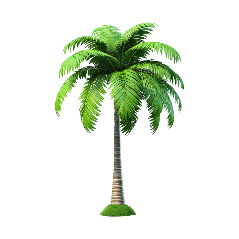 AI generated Palm tree isolated on transparent background png