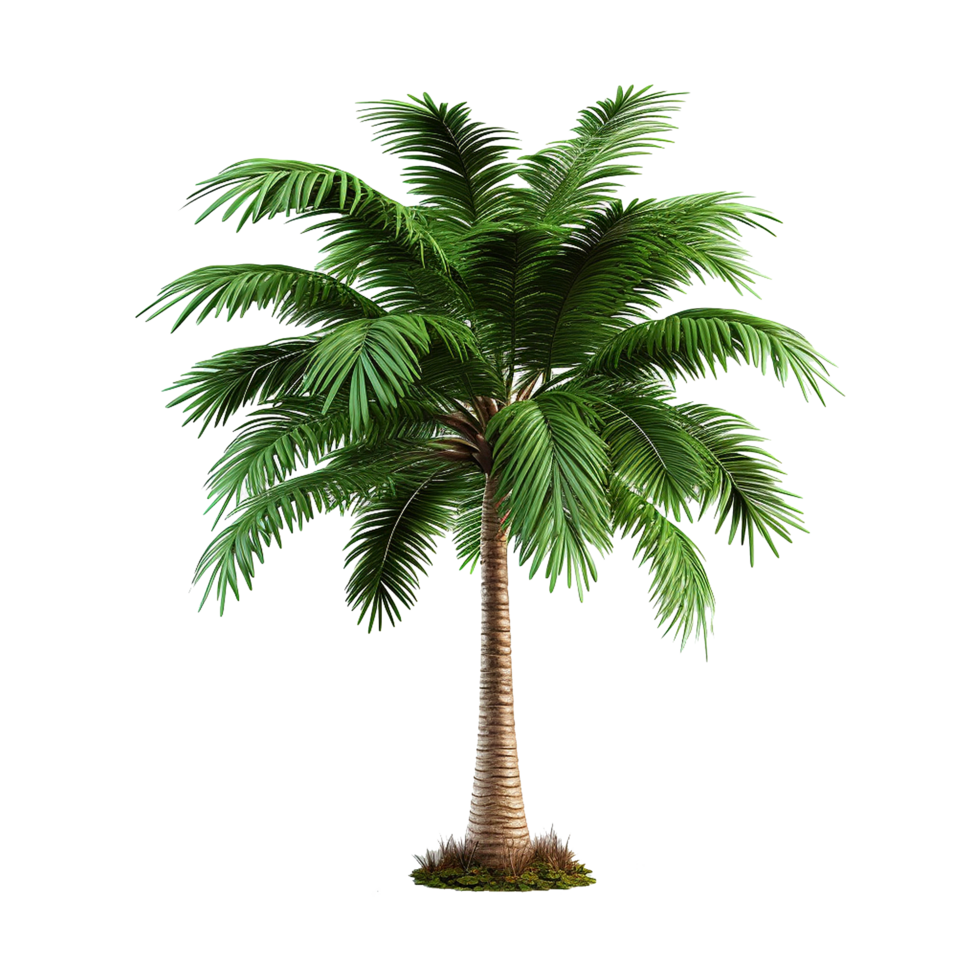 AI generated Palm tree isolated on transparent background png