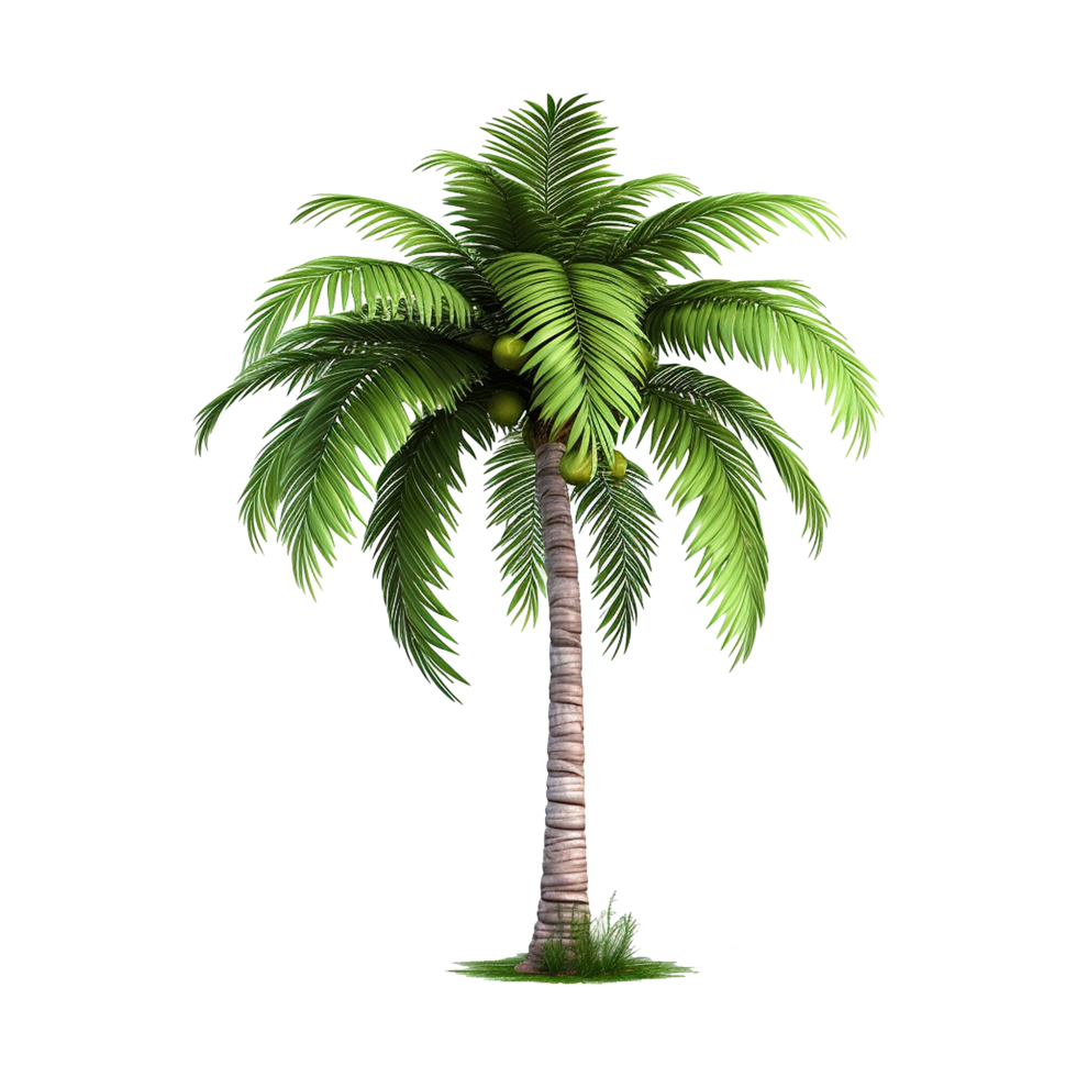 AI generated Palm tree isolated on transparent background png