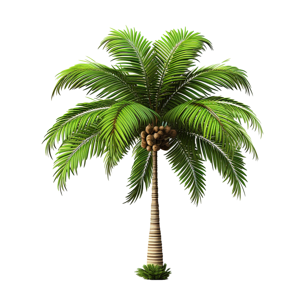 AI generated Palm tree isolated on transparent background png