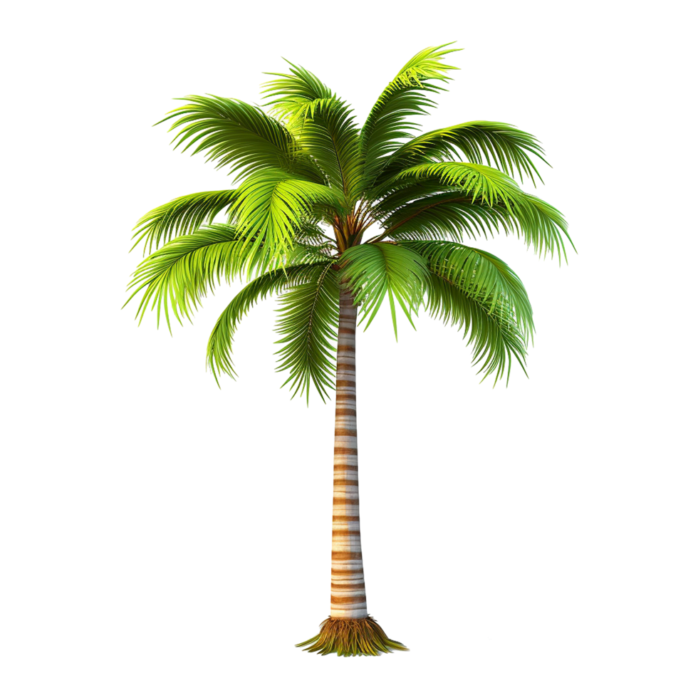 AI generated Palm tree isolated on transparent background png