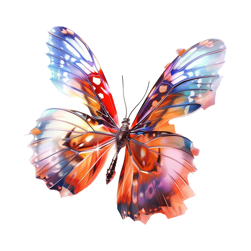 AI generated Magic butterfly isolated on transparent background png