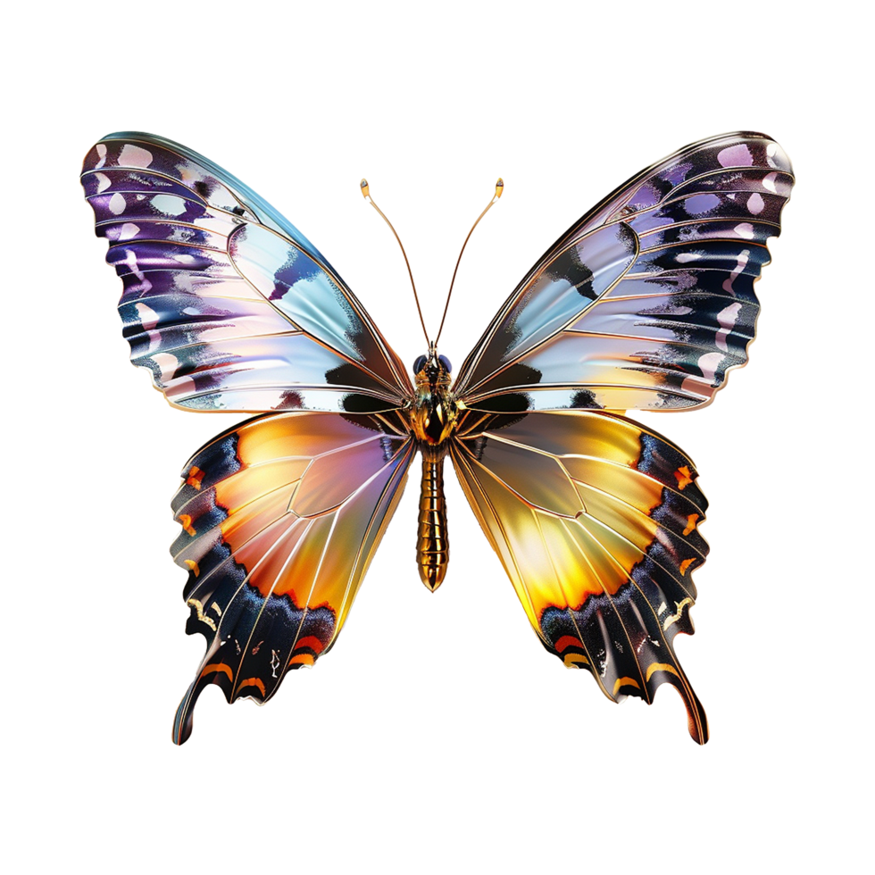 AI generated Magic butterfly isolated on transparent background png