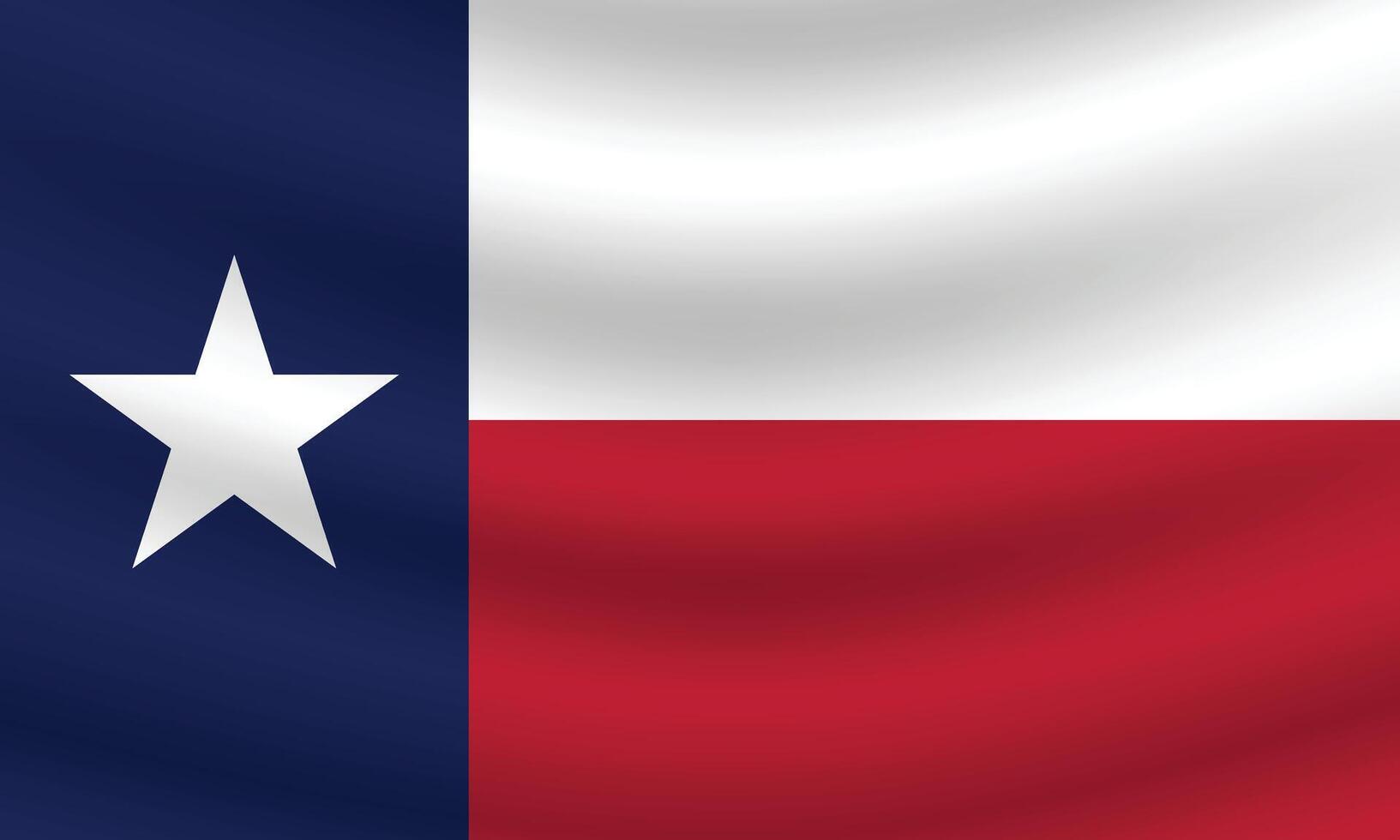 plano ilustración de Texas estado bandera. Texas bandera diseño. Texas ola bandera. vector