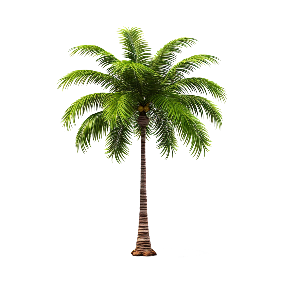 AI generated Palm tree isolated on transparent background png