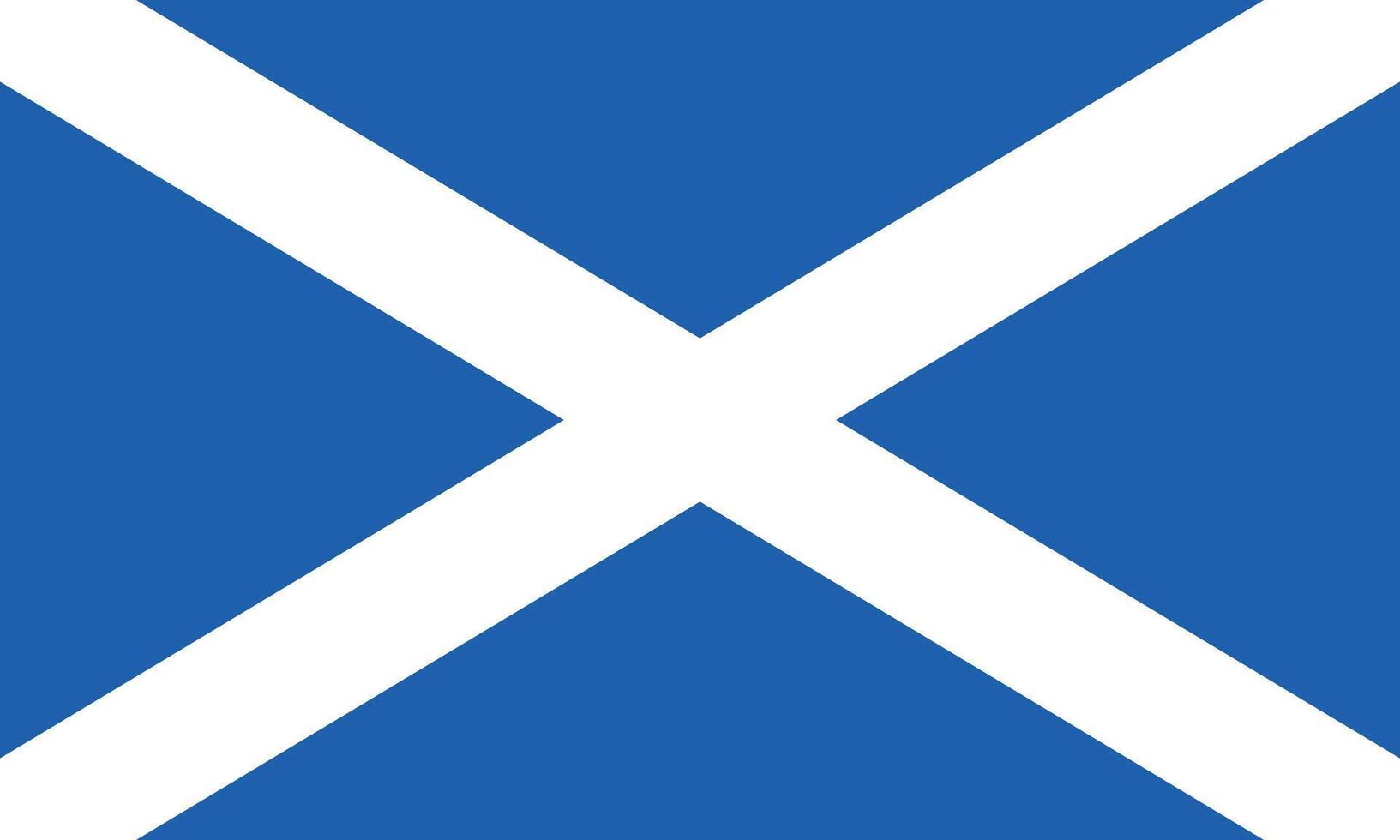 Flat Illustration of Scotland national flag. Scotland flag design. vector