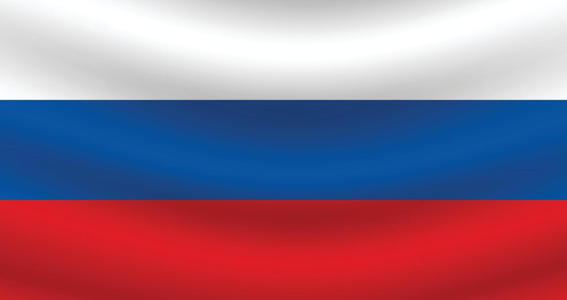 plano ilustración de el ruso nacional bandera. Rusia bandera diseño. Rusia ola bandera. vector