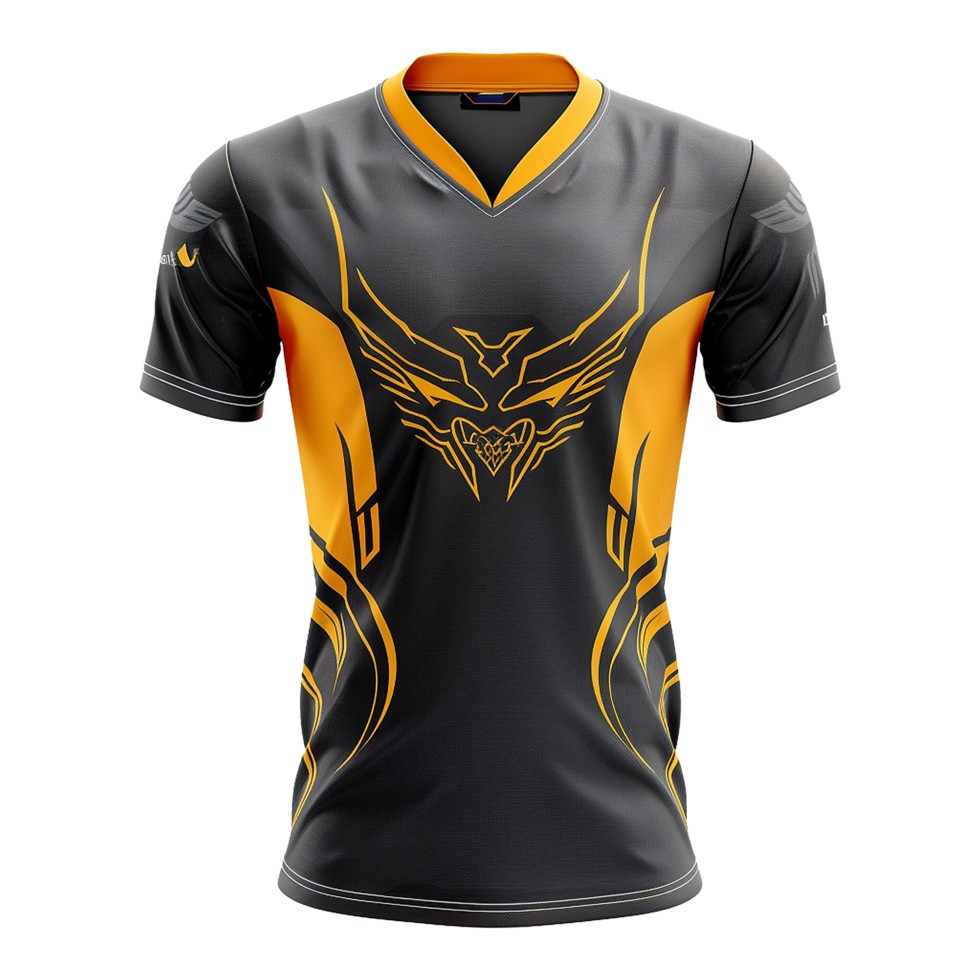 AI generated Esports jersey isolated on transparent background png