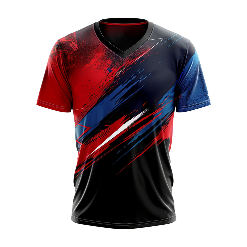 AI generated Esports jersey isolated on transparent background png