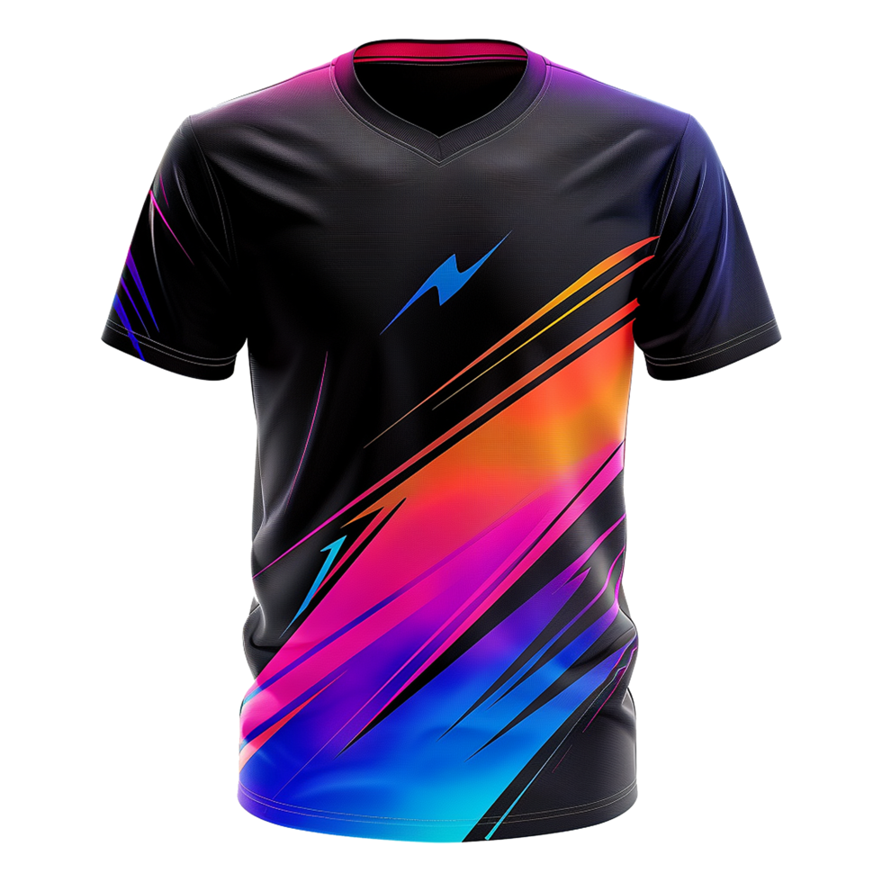 AI generated Esports jersey isolated on transparent background png