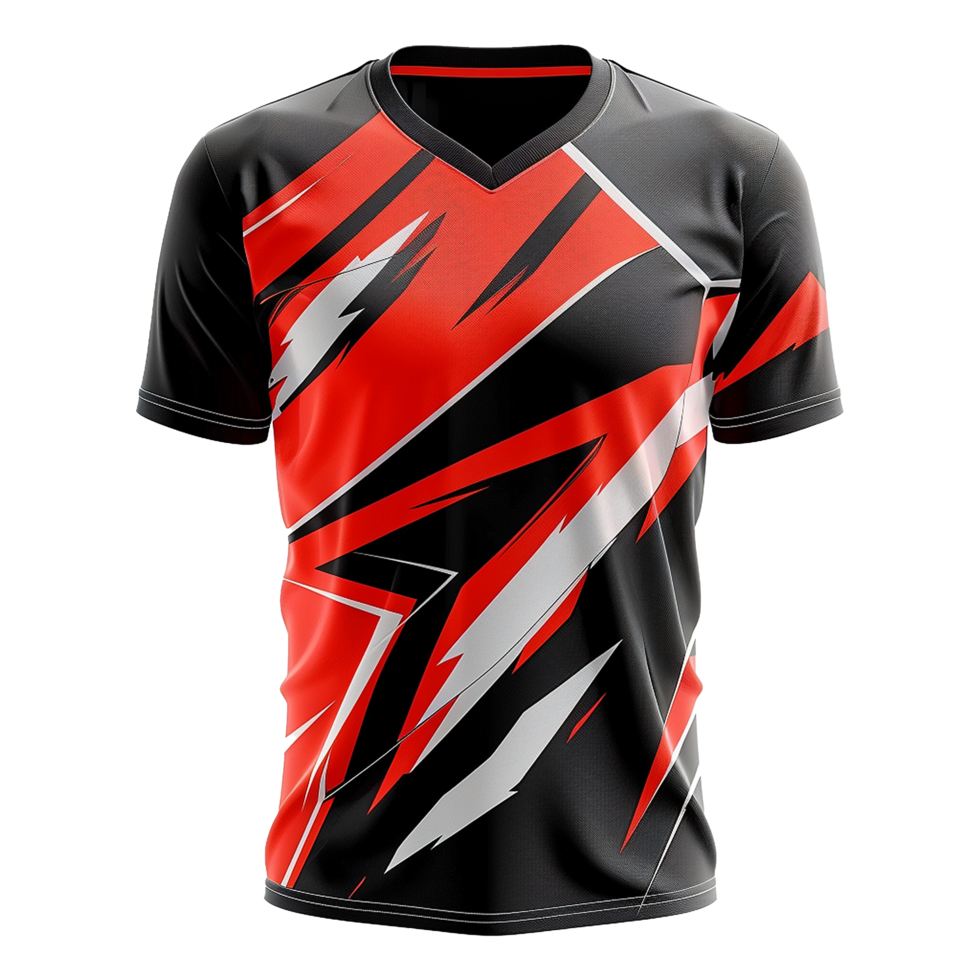 AI generated Esports jersey isolated on transparent background png