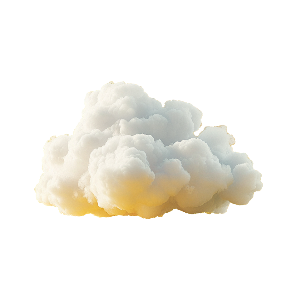 AI generated Cloud png isolated on transparent background