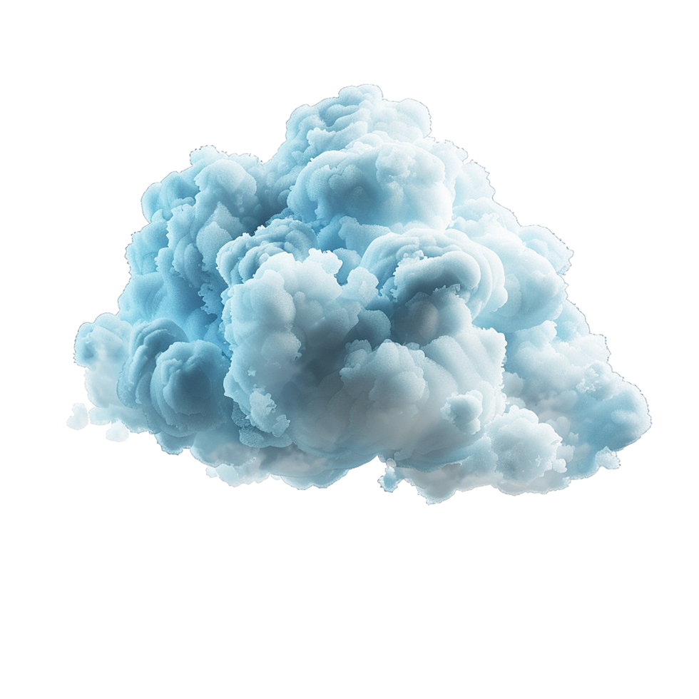 ai generato nube png isolato su trasparente sfondo