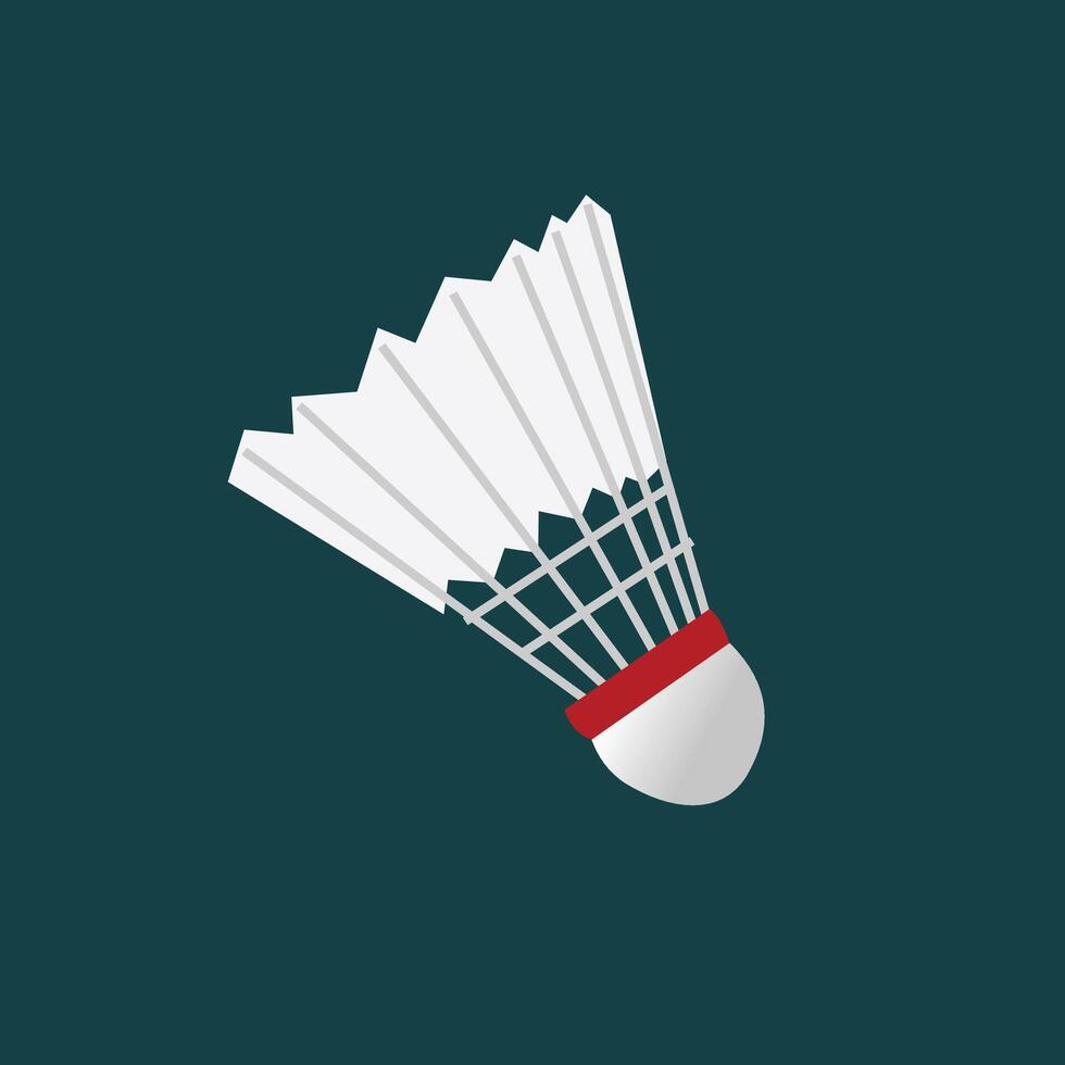 vector illustration of badminton shuttlecock design