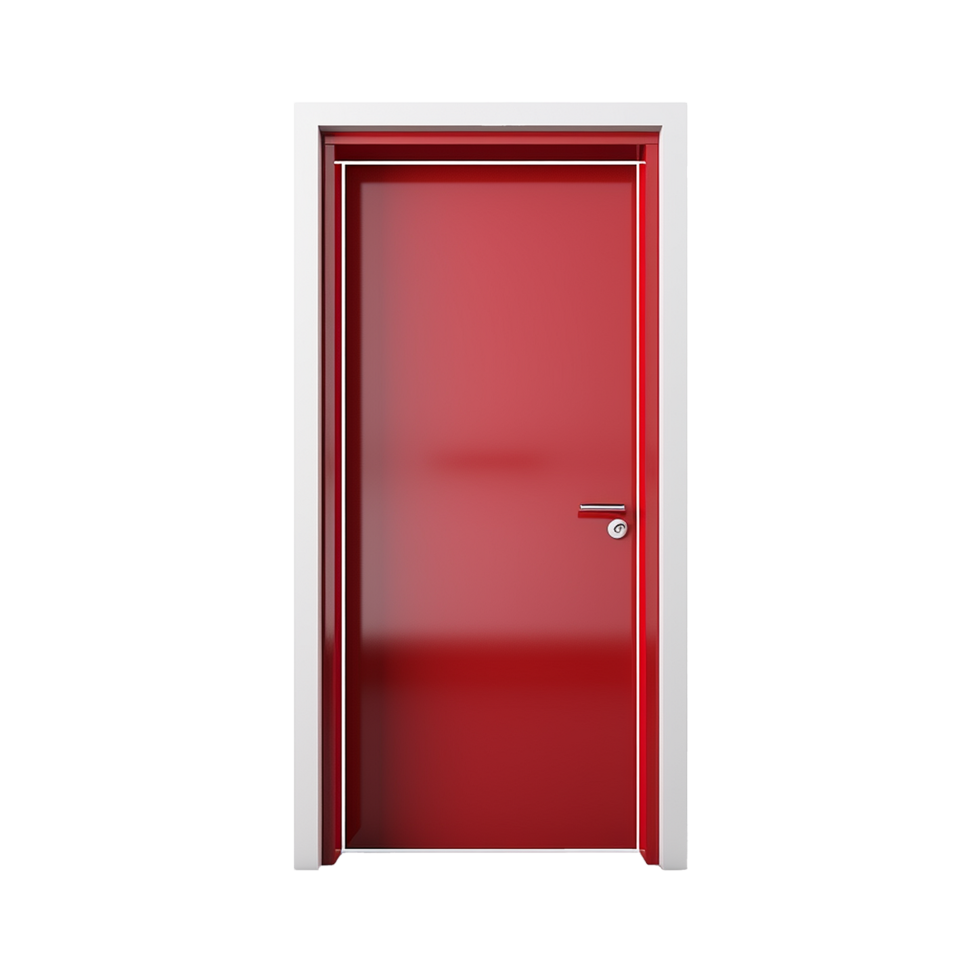 AI generated Exit door png isolated on transparent background