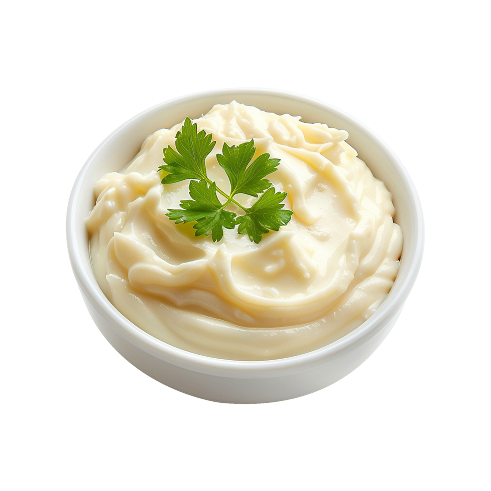 AI generated Tasty bechamel sauce isolated on transparent background png