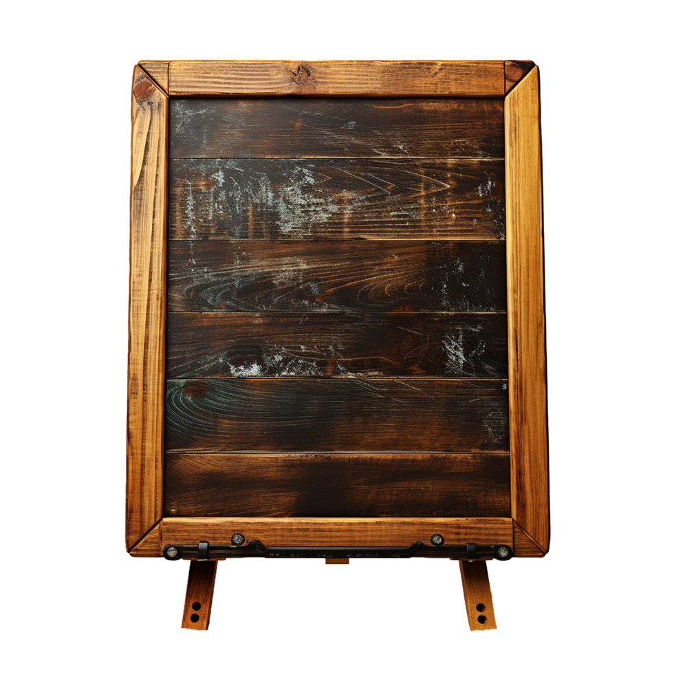AI generated Chalkboard blackboard sign png isolated on transparent background