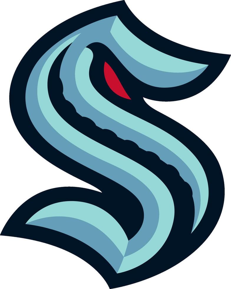 Logo of the Seattle Kraken National Hockey League team vector