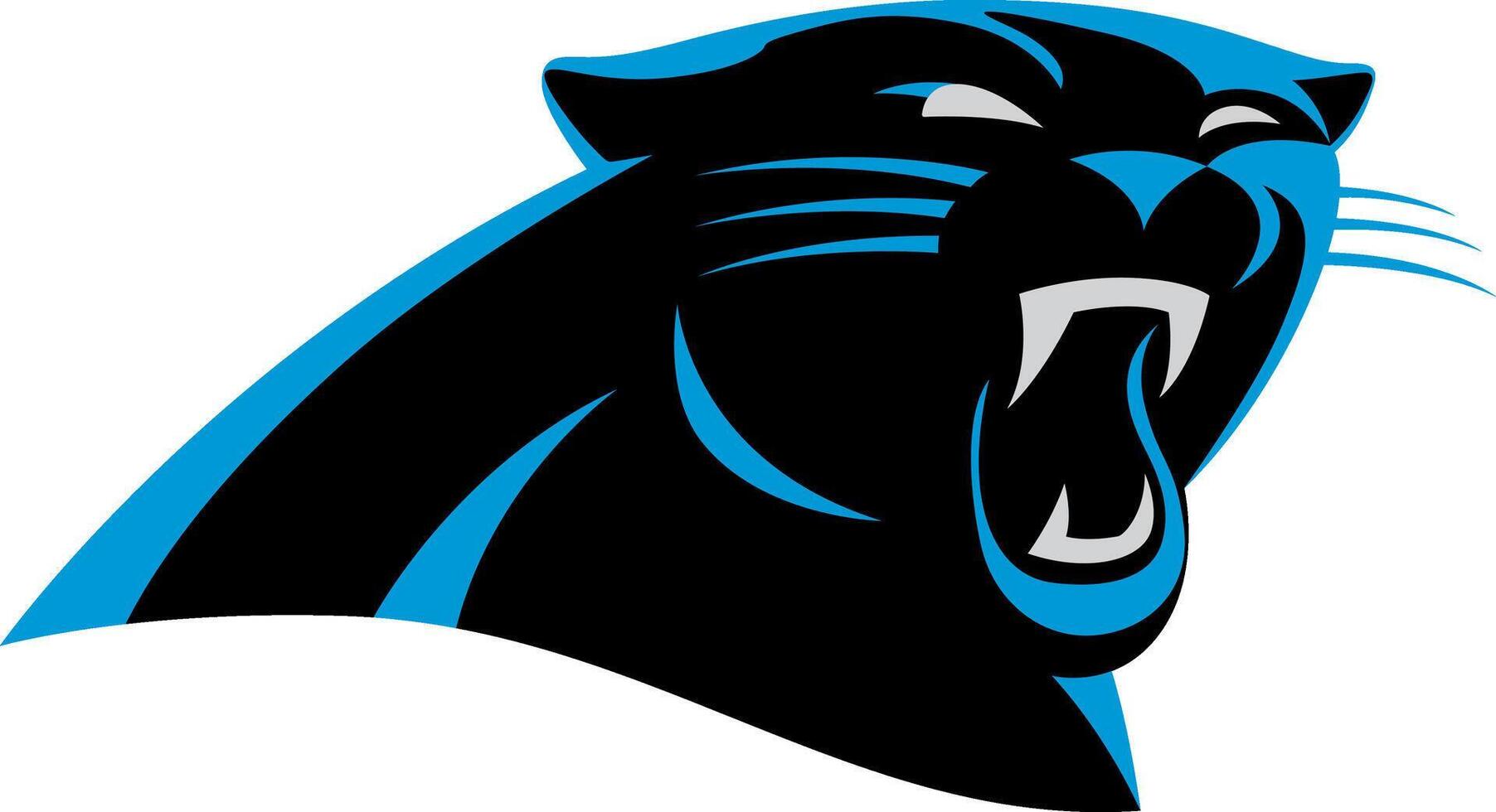 The logo of the Carolina Panthers American football team of the National Football League vector
