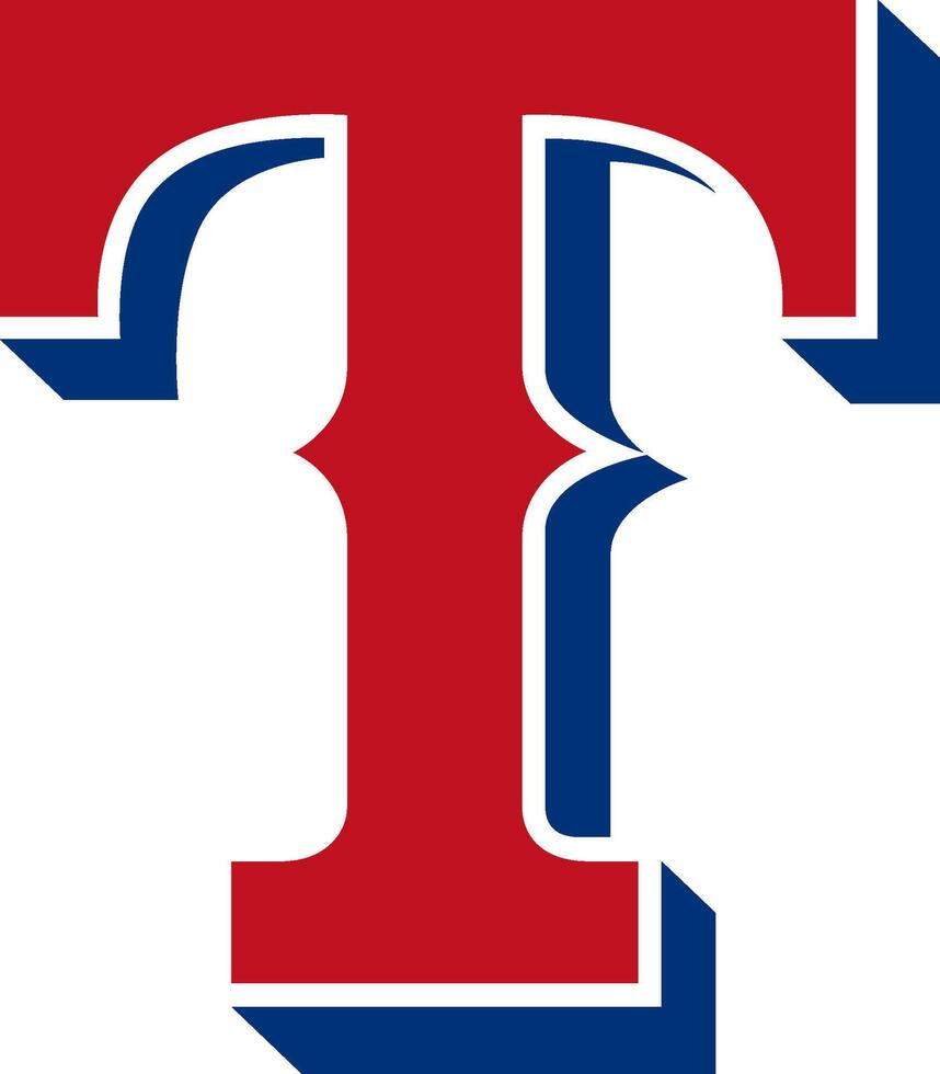 logo de el Texas guardabosques mayor liga béisbol equipo vector