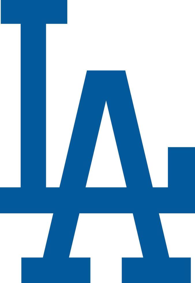 Logo of the Los Angeles Dodgers Major League Baseball team vector