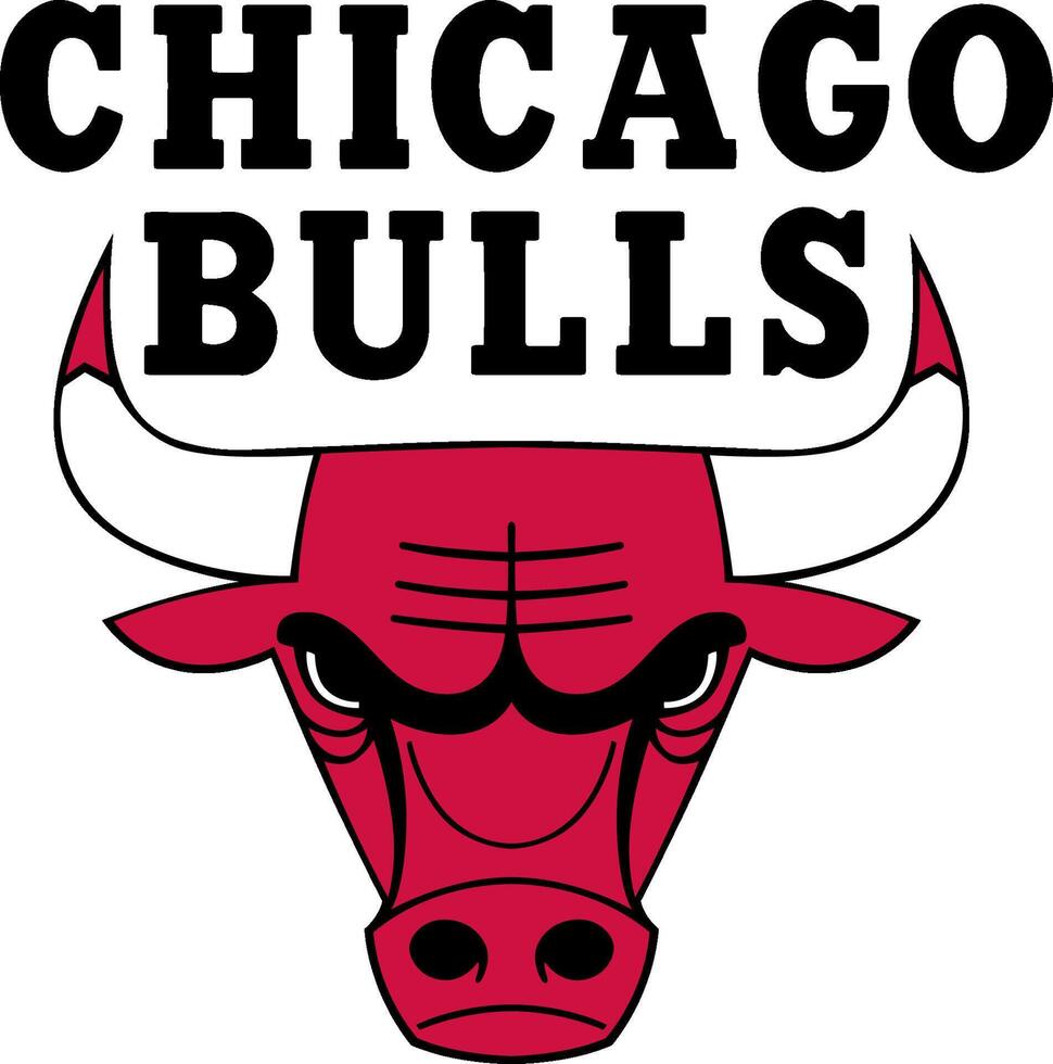 logo de el chicago toros baloncesto equipo vector