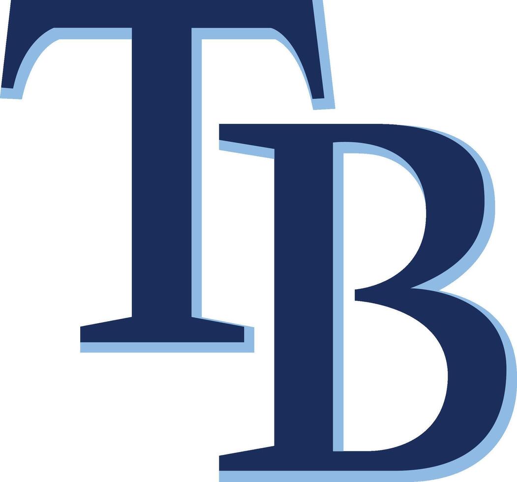 logo de el tampa bahía rayos mayor liga béisbol equipo vector