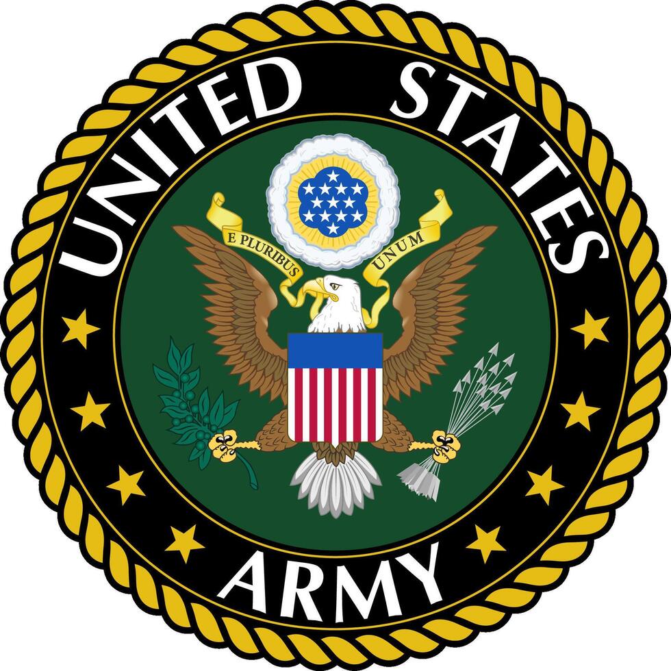 Seal of the United States Army vector