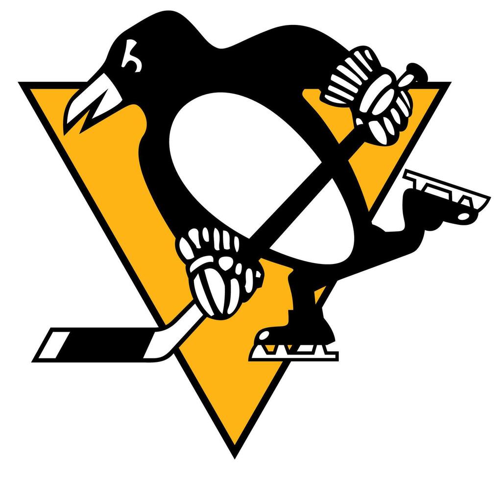 logo de el Pittsburgh pingüinos nacional hockey liga equipo vector