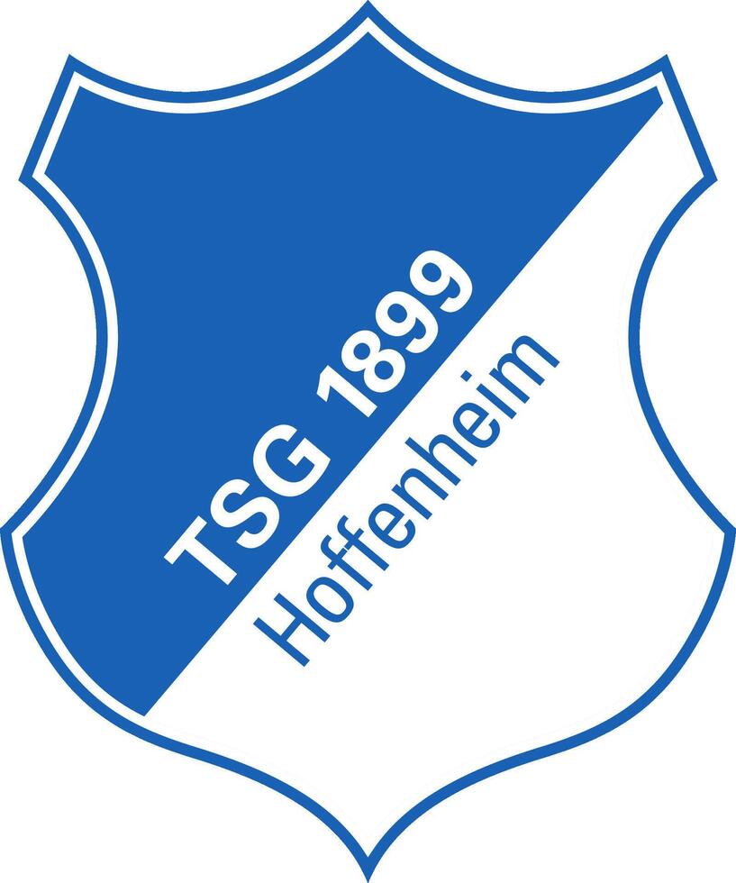 logo de el hoffenheim bundesliga fútbol americano equipo vector