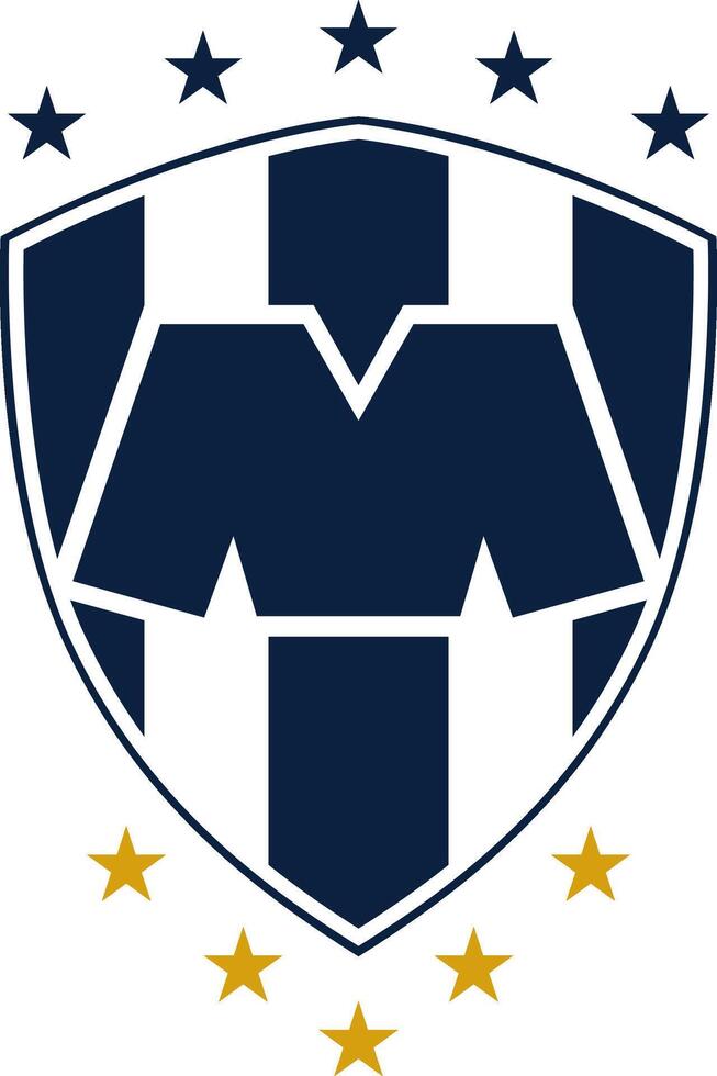 logo de el monterrey liga mx fútbol americano equipo vector