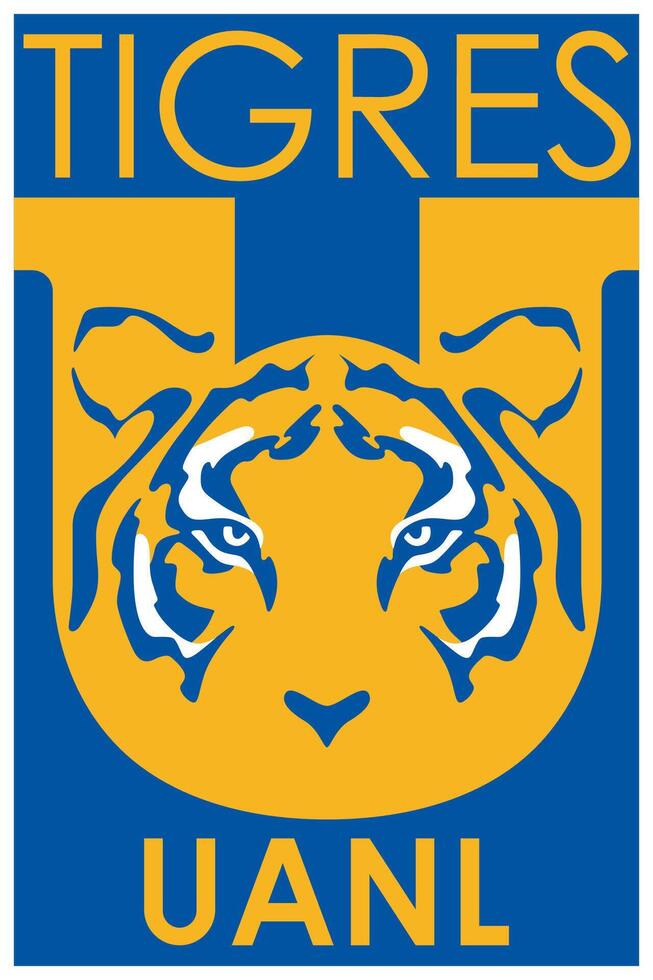 logo de el tigres uanl liga mx fútbol americano equipo vector