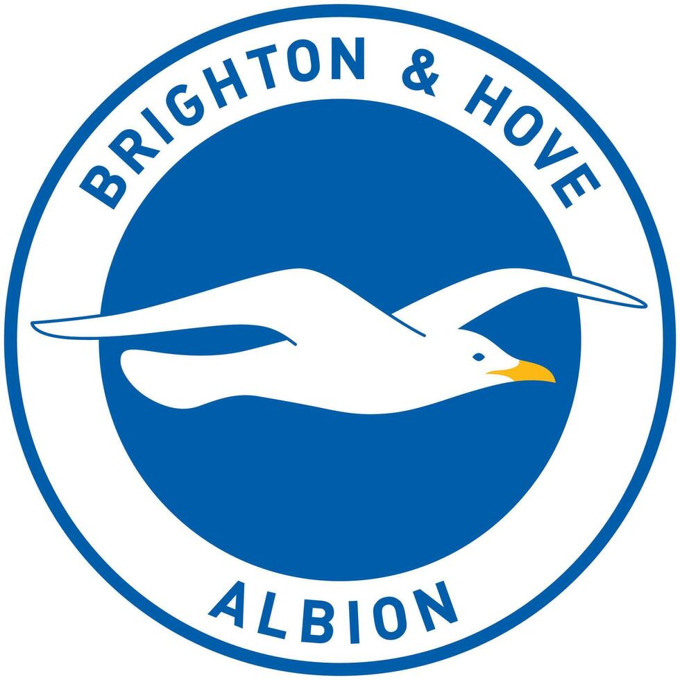 el logo de el Brighton y hove Albión fútbol americano club de el Inglés primer ministro liga vector