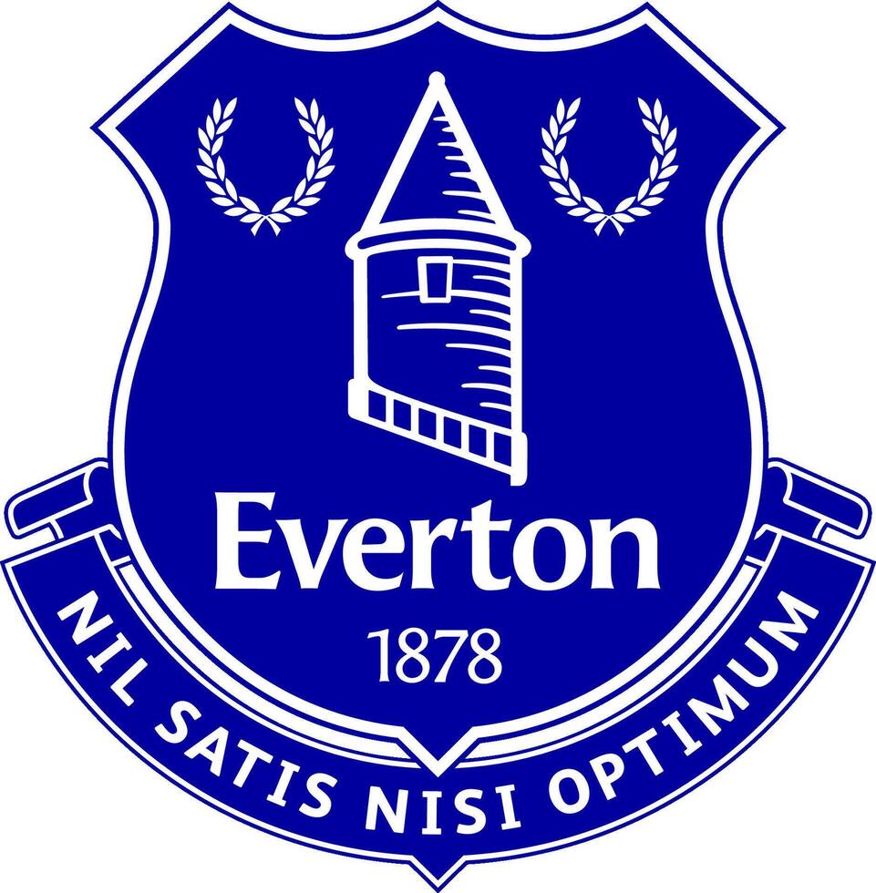 el logo de el Everton fútbol americano club de el Inglés primer ministro liga vector