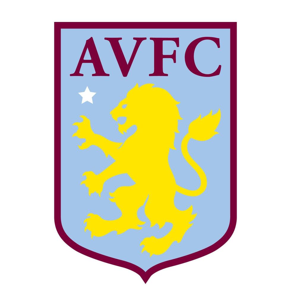 The logo of the Aston Villa football club of the English Premier League vector