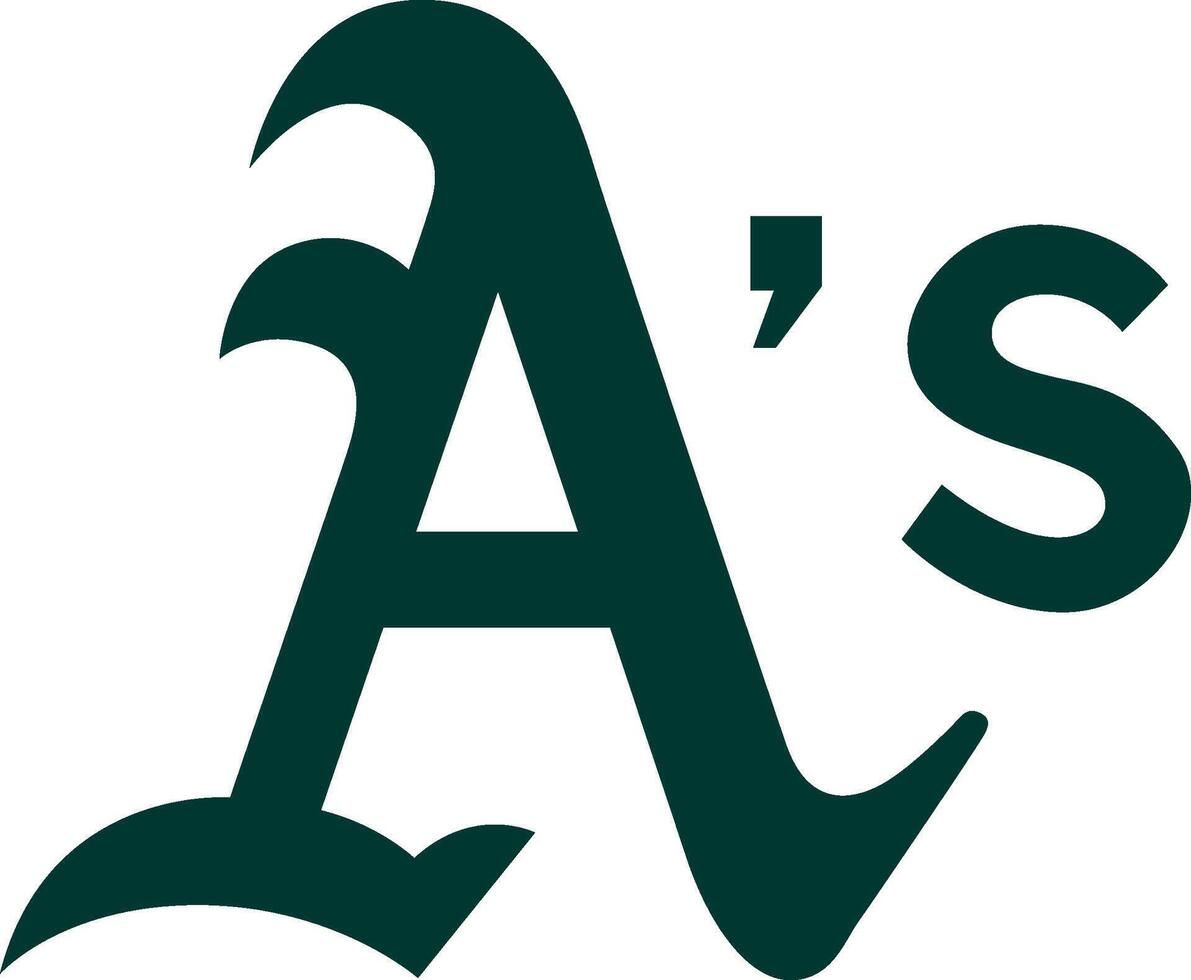 logo de el Oakland atletismo mayor liga béisbol equipo vector