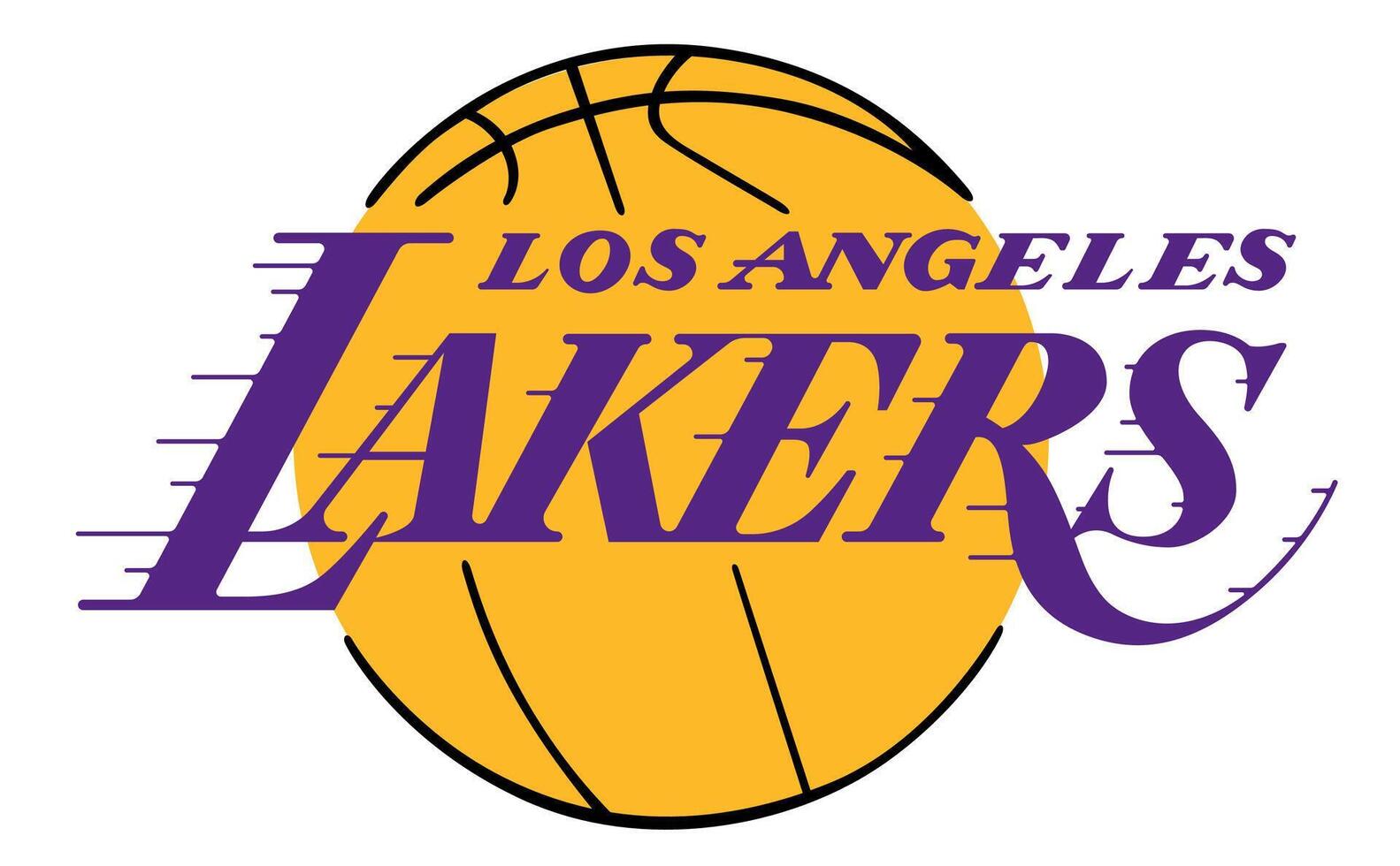 logo de el los angeles lakers baloncesto equipo vector