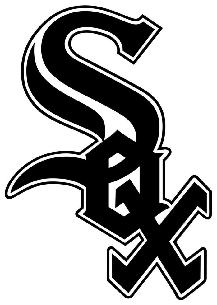 logo de el chicago blanco sox mayor liga béisbol equipo vector