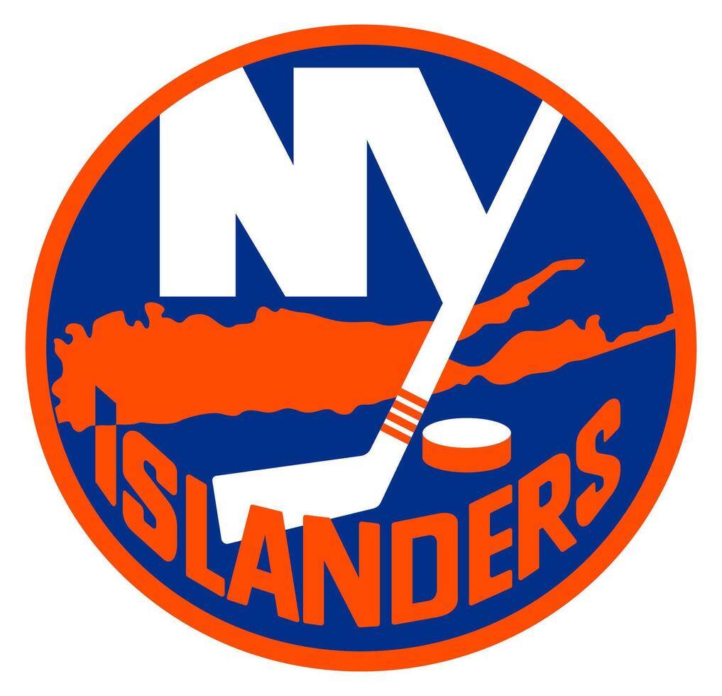 logo de el nuevo York isleños nacional hockey liga equipo vector