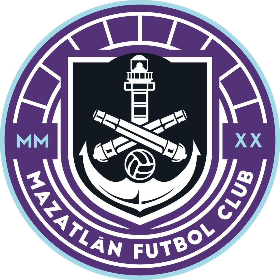 logo de el mazatlán liga mx fútbol americano equipo vector