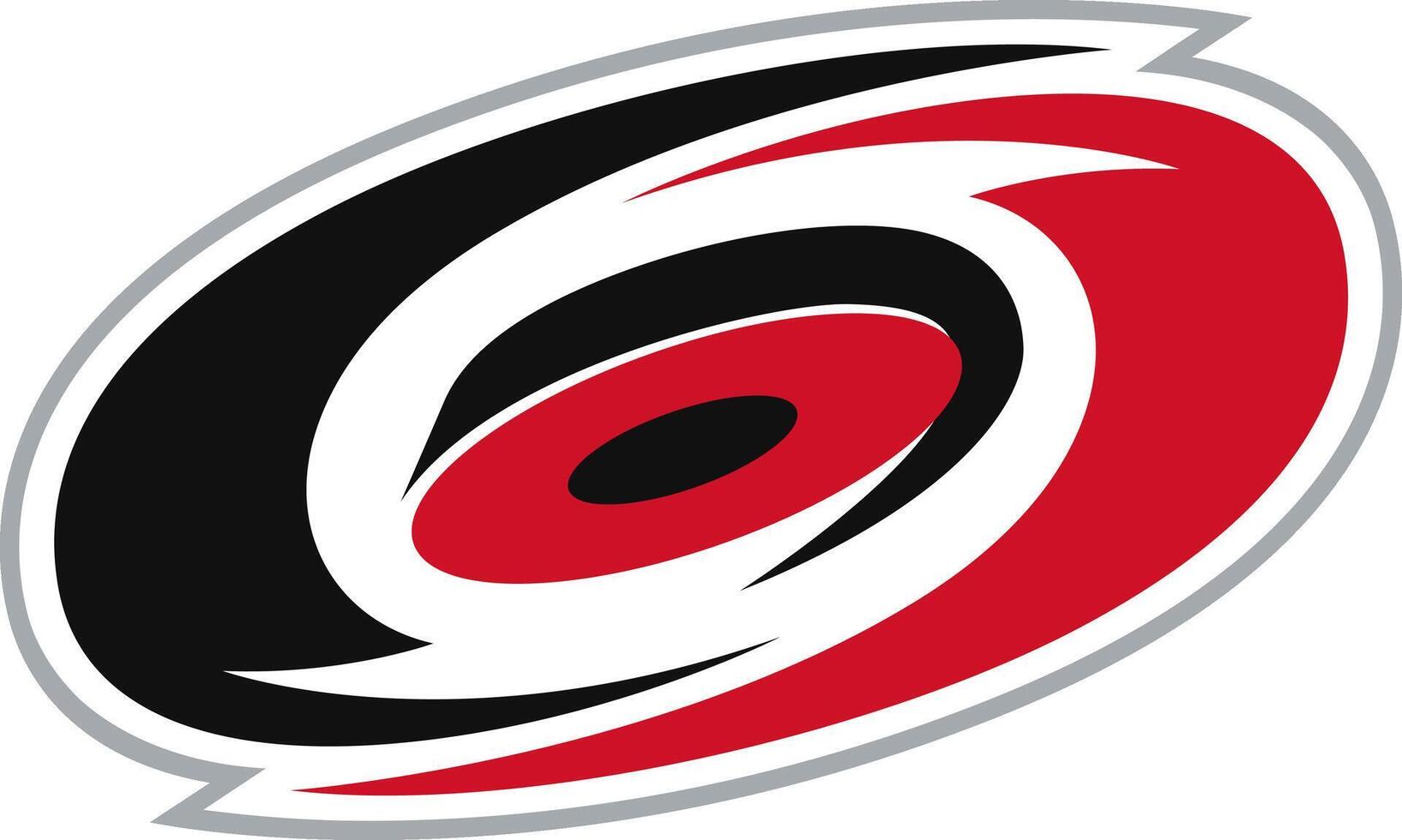 logo de el carolina huracanes nacional hockey liga equipo vector
