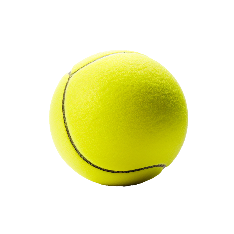 AI generated Tennis ball png isolated on transparent background