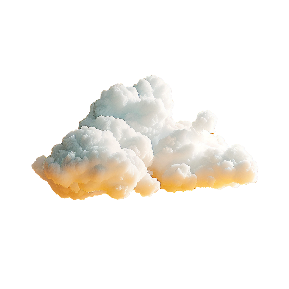 AI generated Cloud png isolated on transparent background
