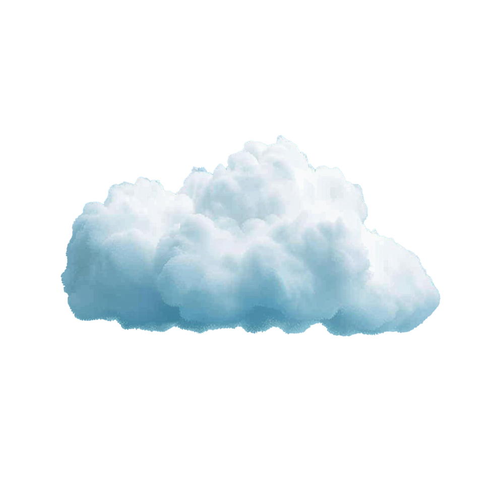 AI generated Cloud png isolated on transparent background